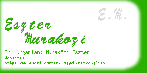 eszter murakozi business card