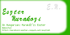 eszter murakozi business card
